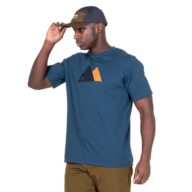 Mountain Equipment Men's Twin Peaks Tee in Denim Blue-3