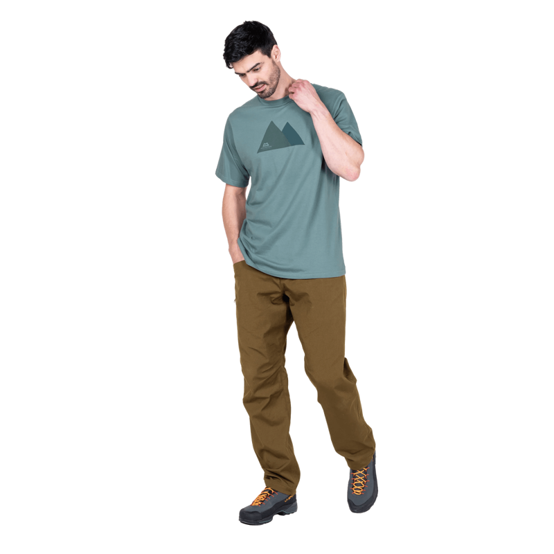 Mountain Equipment Men's Twin Peaks Tee in Goblin Blue-2
