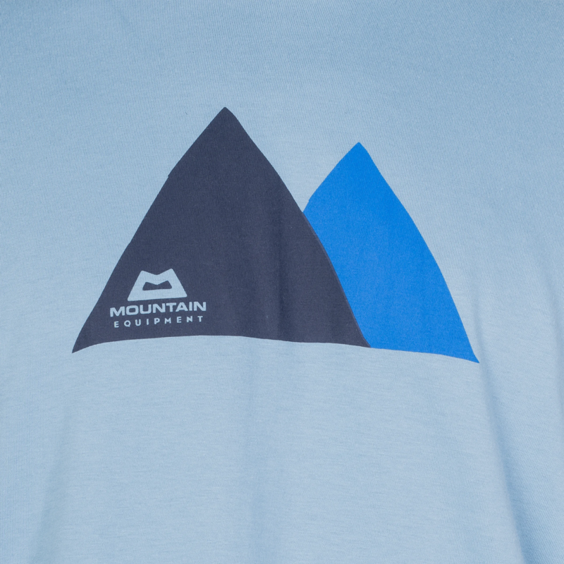 Mountain Equipment Men's Twin Peaks Tee in Heritage Blue-1
