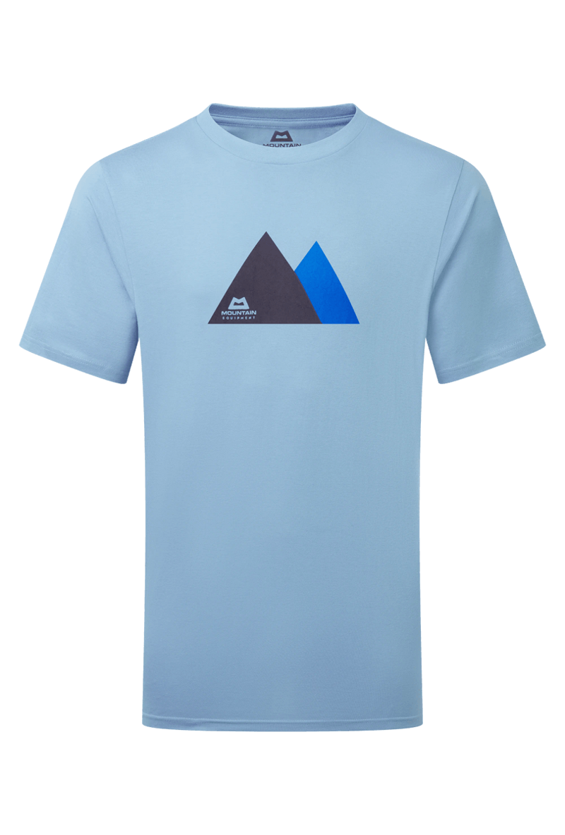 Mountain Equipment Men's Twin Peaks Tee in Heritage Blue