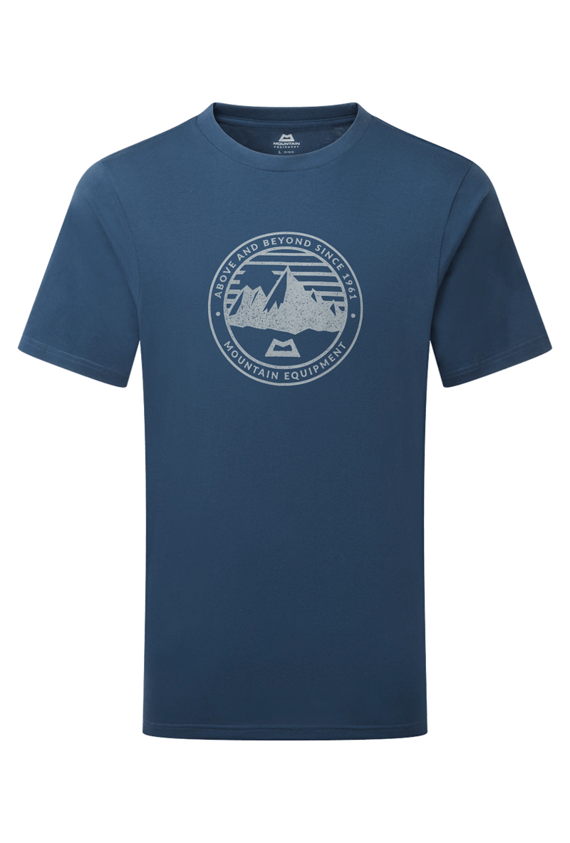 Mountain Equipment Men's Roundel Tee in Denim Blue