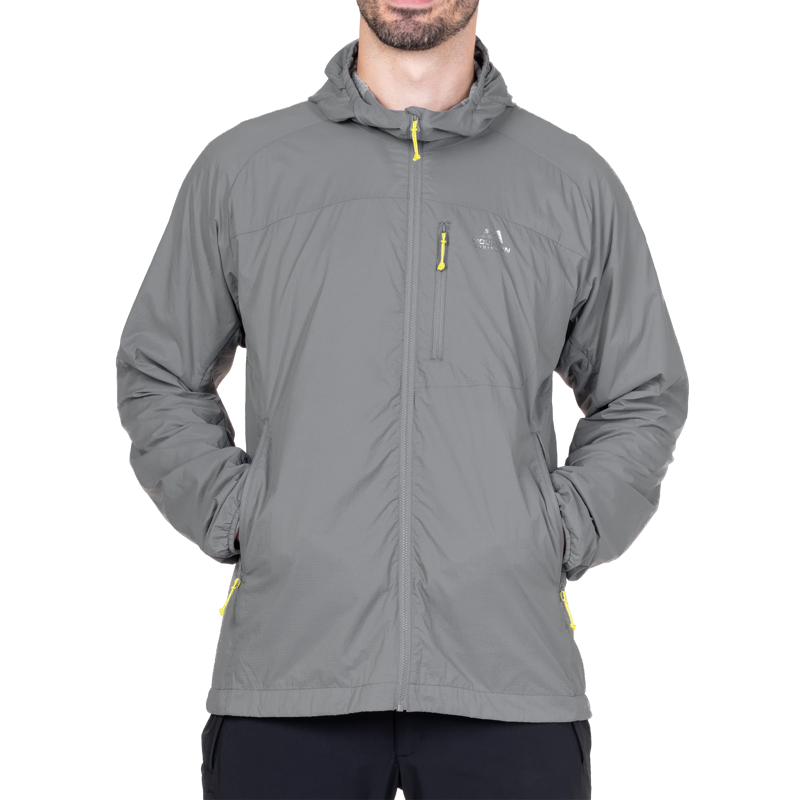 Mountain Equipment Men's Aerotherm Hooded Jacket in Tufa-6