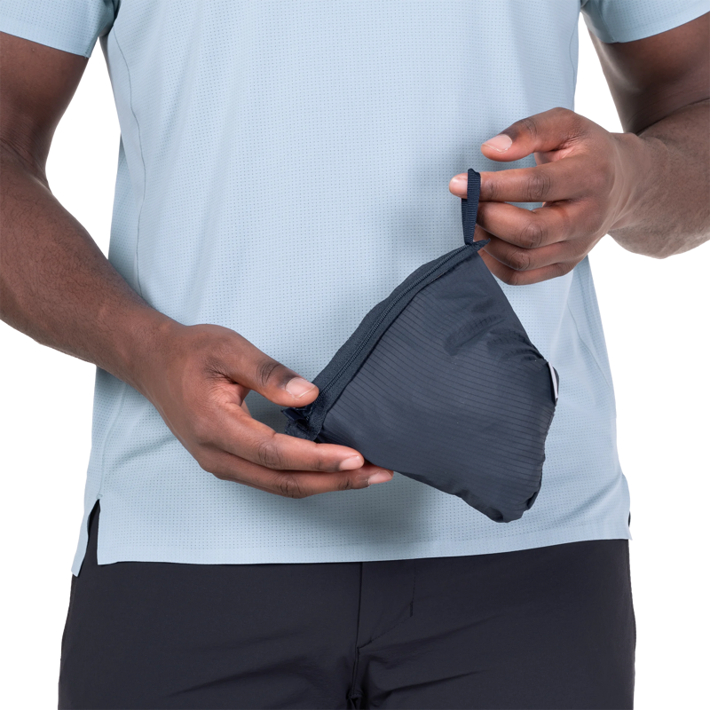 Mountain Equipment Men's Aerofoil Hooded Jacket in Blue Nights-9