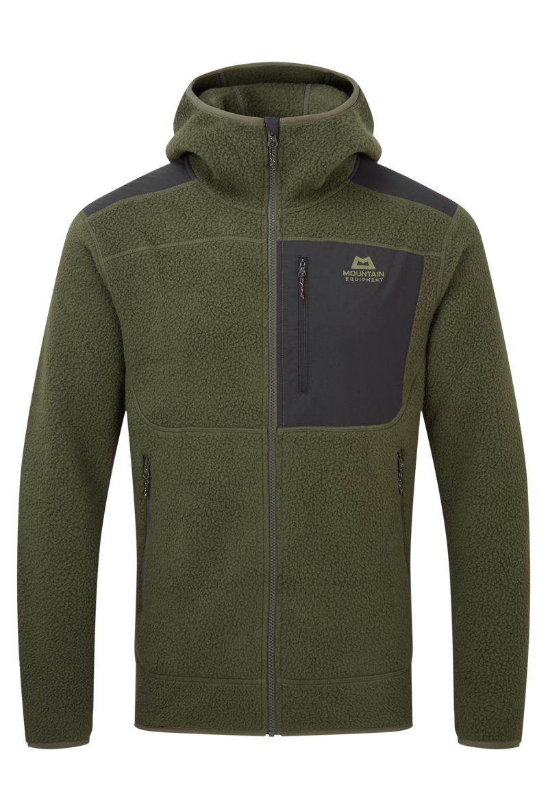 Mountain Equipment Men's Highpile Hooded Jacket in Buckthorn/Black