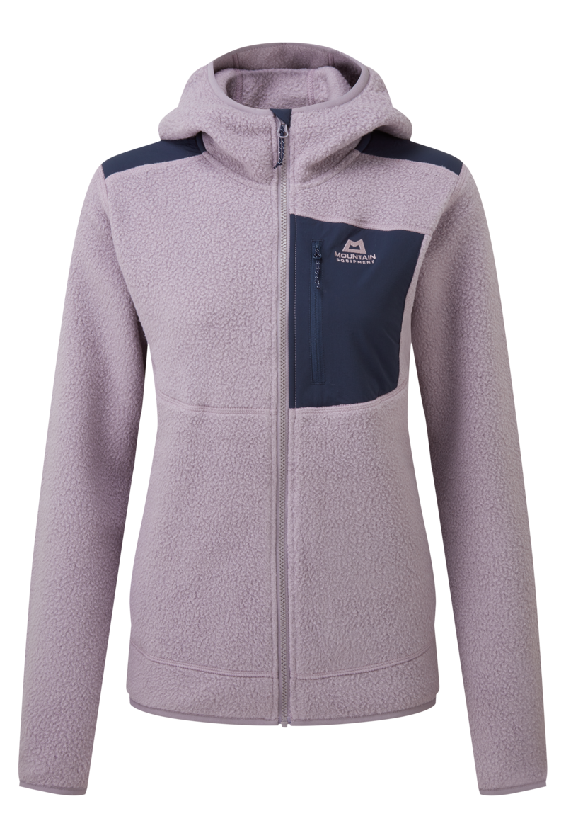 Mountain Equipment Women's Highpile Hooded Jacket in Allium/Cosmos