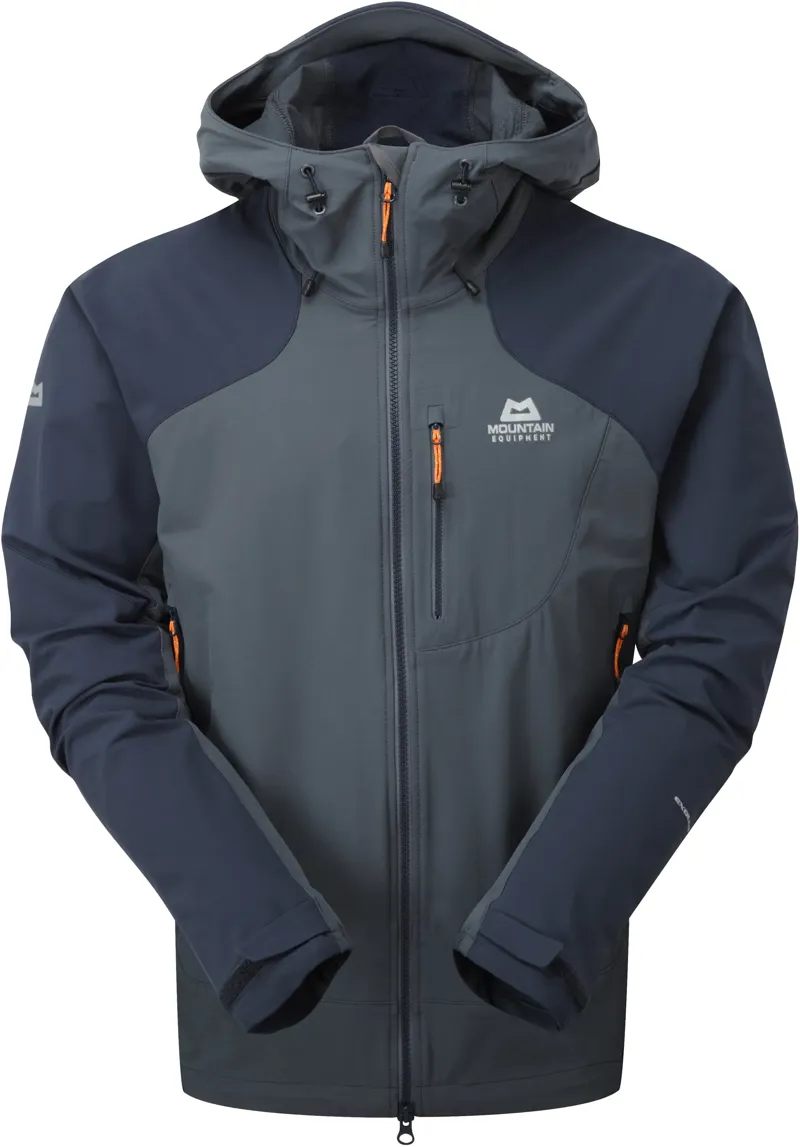 Mountain Equipment Men's Frontier Hooded Jacket in Ombre Blue/Cosmos