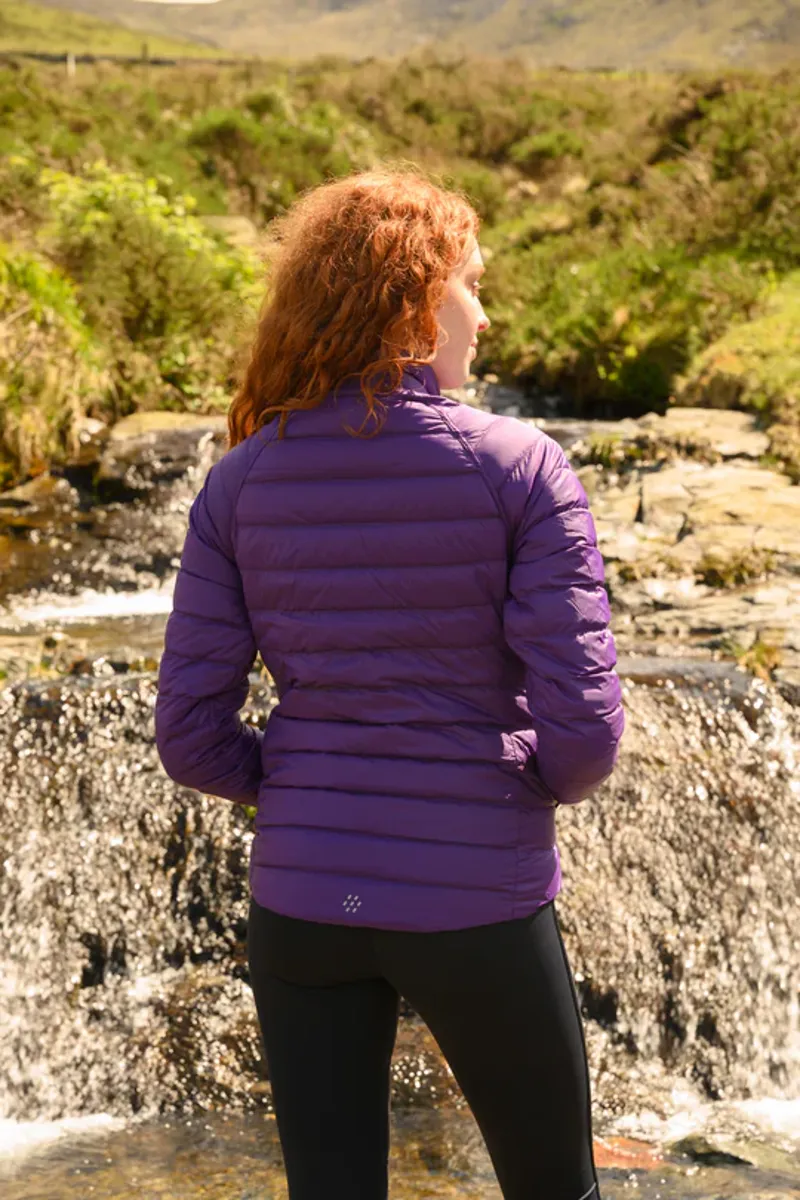 Mac In A Sac Women's Polar Reversible Packable Down Jacket in Yellow/Grape-2