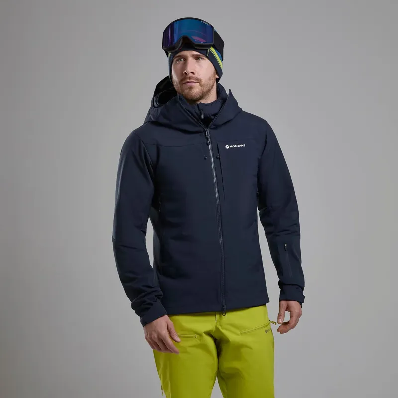 Montane Men's Nordes Hooded Softshell Jacket in Eclipse Blue-1