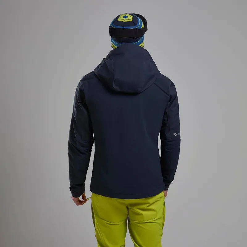 Montane Men's Nordes Hooded Softshell Jacket in Eclipse Blue-2