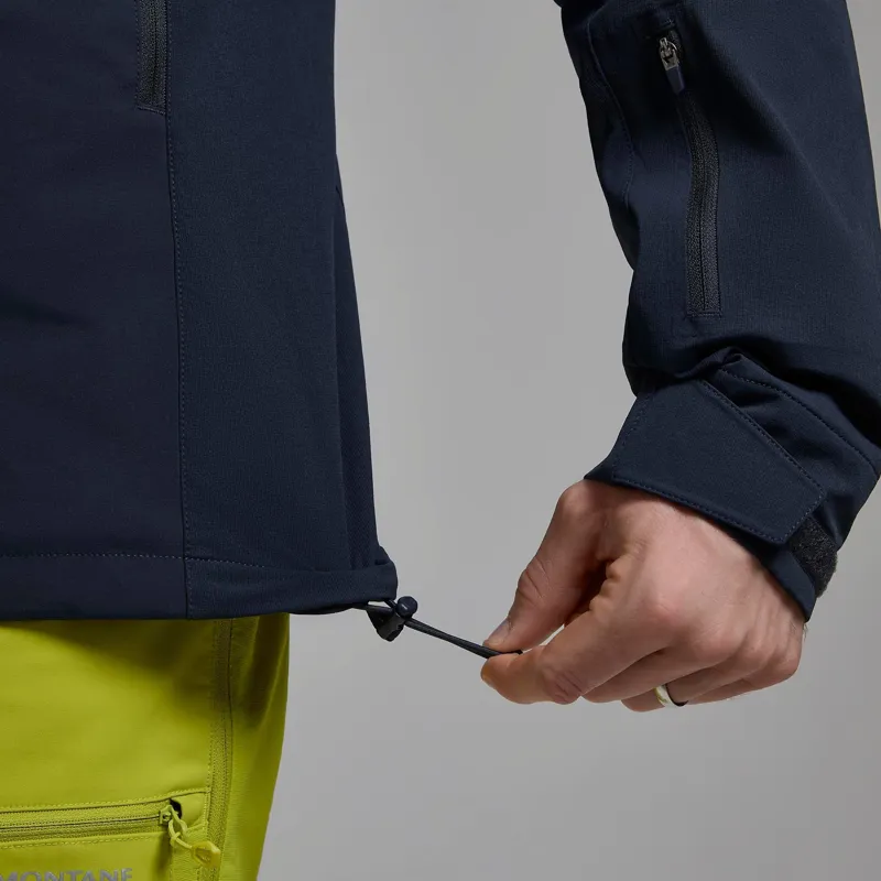 Montane Men's Nordes Hooded Softshell Jacket in Eclipse Blue-8