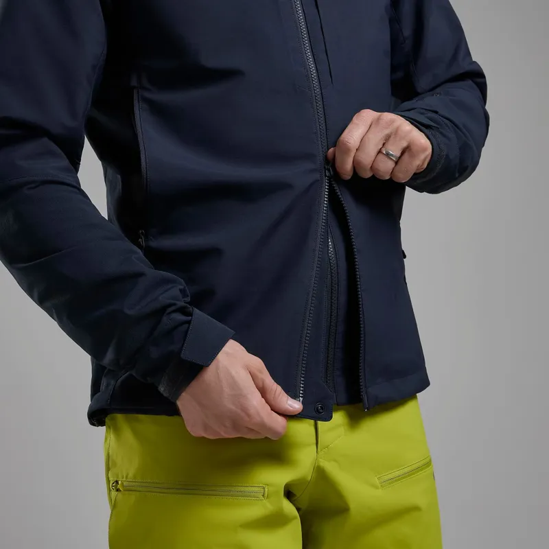 Montane Men's Nordes Hooded Softshell Jacket in Eclipse Blue-5