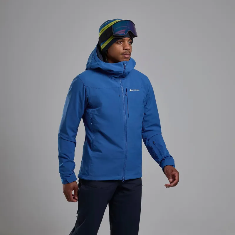 Montane Men's Nordes Hooded Softshell Jacket in Neptune Blue-1