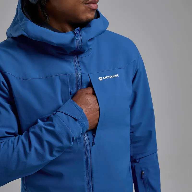 Montane Men's Nordes Hooded Softshell Jacket in Neptune Blue-5