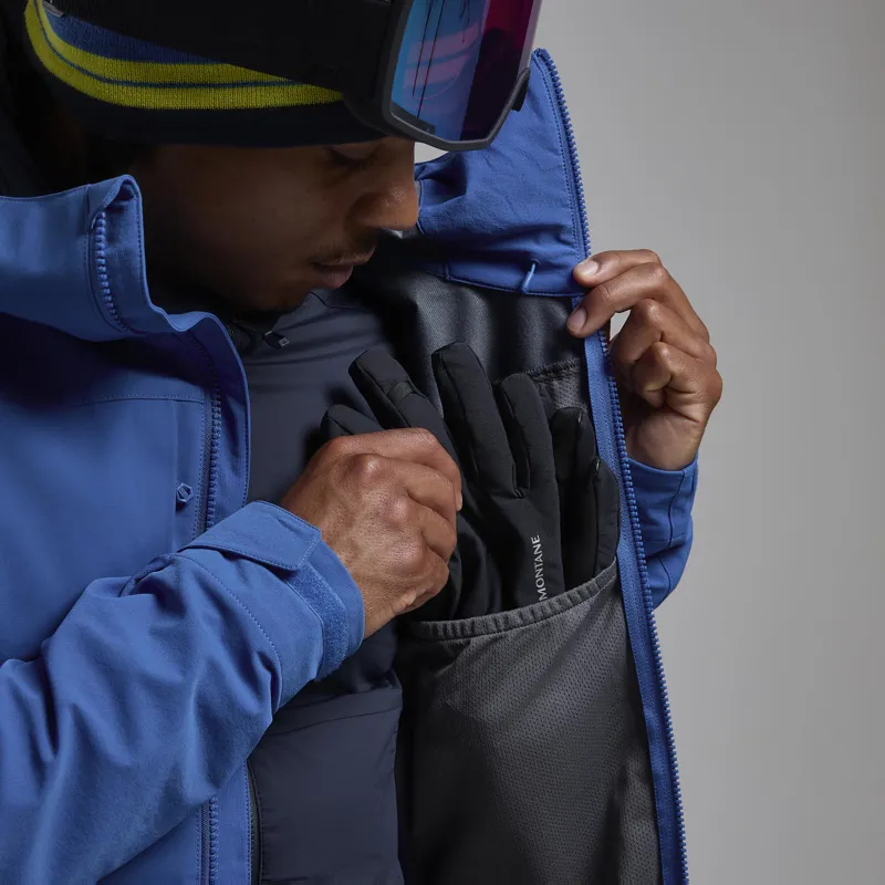 Montane Men's Nordes Hooded Softshell Jacket in Neptune Blue-6