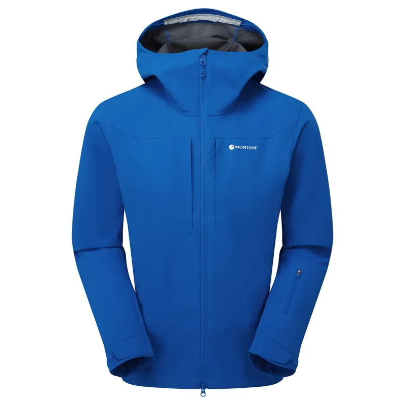 Montane Men's Nordes Hooded Softshell Jacket in Neptune Blue
