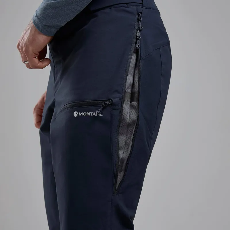 Montane Men's Nordes Softshell Pants in Eclipse Blue-5