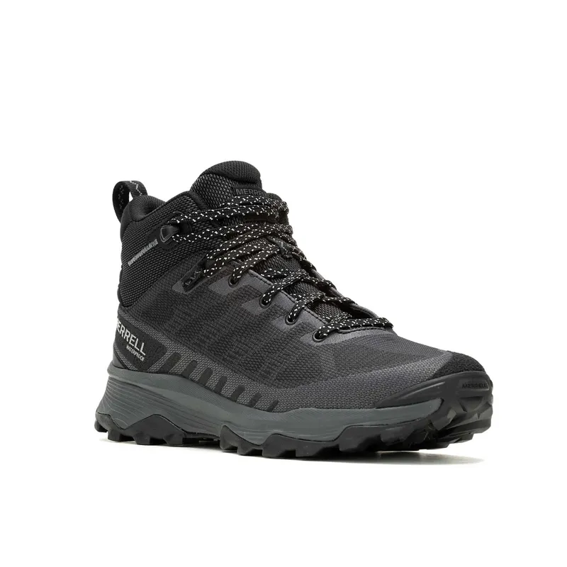 Merrell Men's Speed Eco Mid Waterproof in Black-1