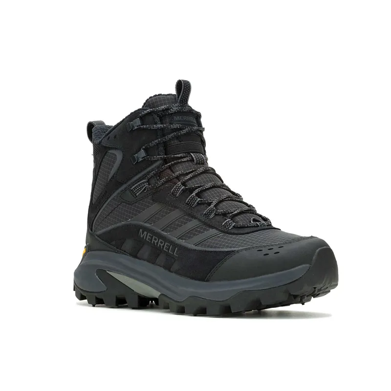Merrell Men's Moab Speed 2 Thermo Mid Waterproof in Triple Black-1