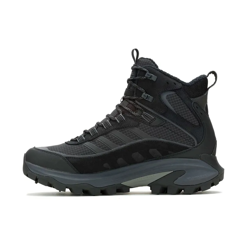 Merrell Men's Moab Speed 2 Thermo Mid Waterproof in Triple Black-2