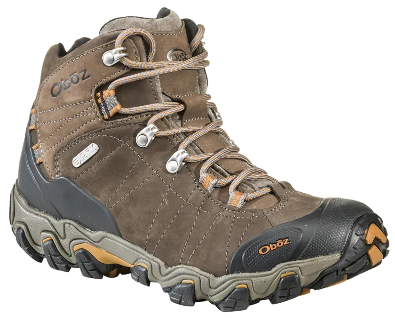Oboz Men's Bridger Mid B-Dry Waterproof Wide Boots in Sudan-1