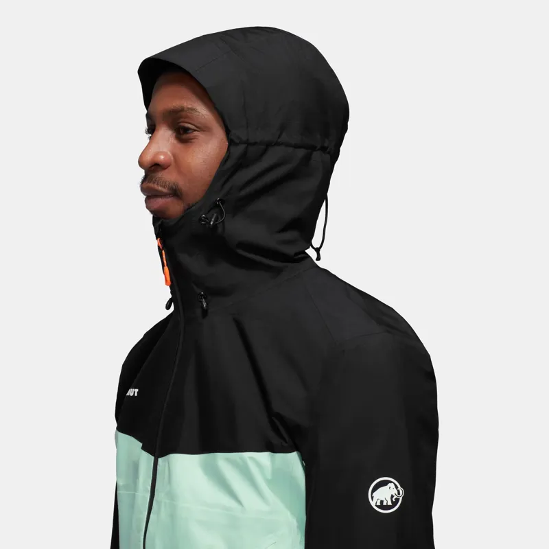 Mammut Men's Convey Tour HS Hooded Jacket in Neo Mint/Black-4