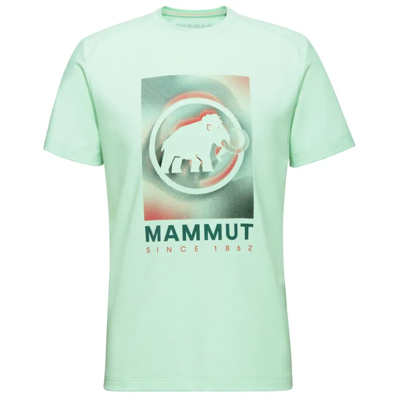 Mammut Men's Trovat Brand T-Shirt in Neo Mint