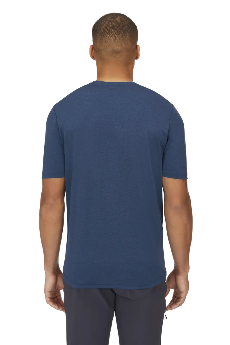 Rab Men's Mantle Mountain T-Shirt in Tempest Blue-5
