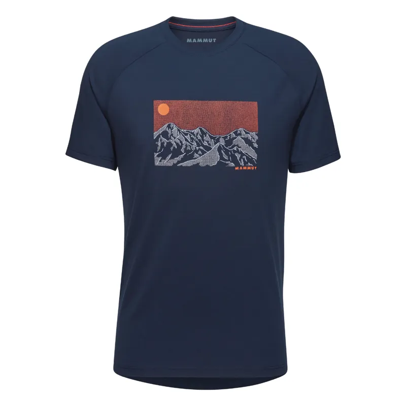 Mammut Men's Mountain T-Shirt Trilogy in Marine