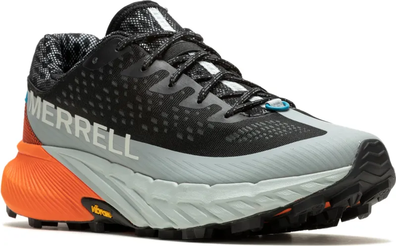 Merrell Men's Agility Peak 5 in Black/Tangerine-4