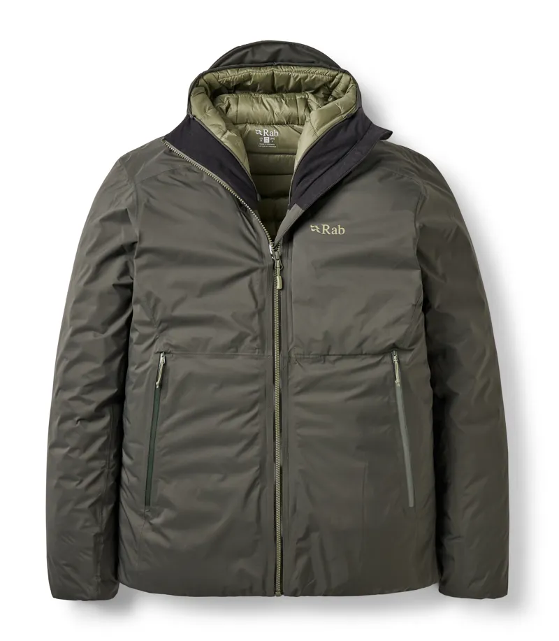 Rab Men's Microlight Shield Jacket in Dark Army