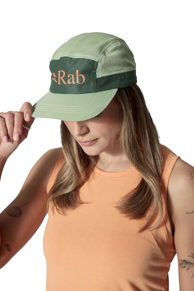 Rab Momentum 5 Panel Cap in Fig Green/Sage-3
