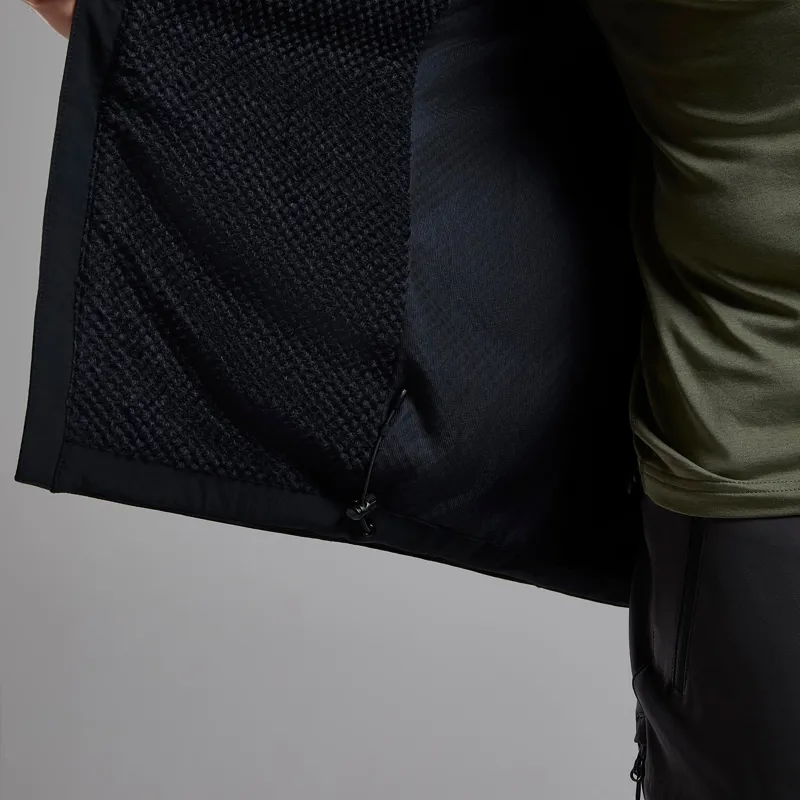 Montane Men's Khamsin Hooded Softshell Jacket in Black-4