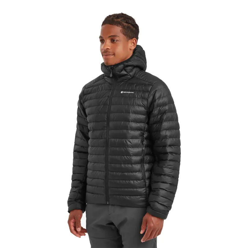 Montane Men's Icarus Hooded Insulated Jacket in Black -4