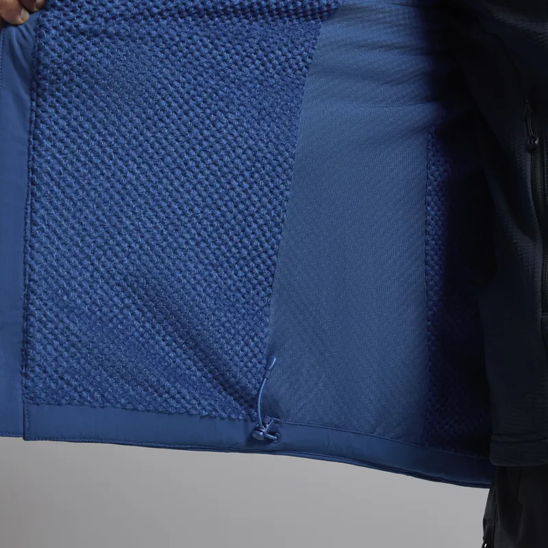 Montane Men's Khamsin Hooded Softshell Jacket in Neptune Blue-6