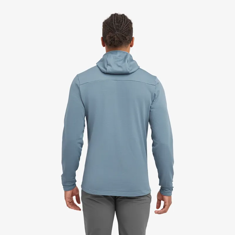 Montane Men's Protium Hooded Fleece in Stone Blue-4