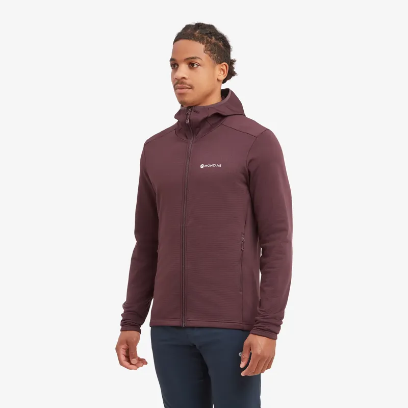 Montane Men's Protium Hooded Jacket in Dark Garnet-2