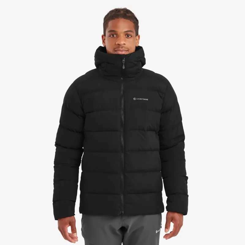 Montane Men's Tundra Hooded Down Jacket in Black-2
