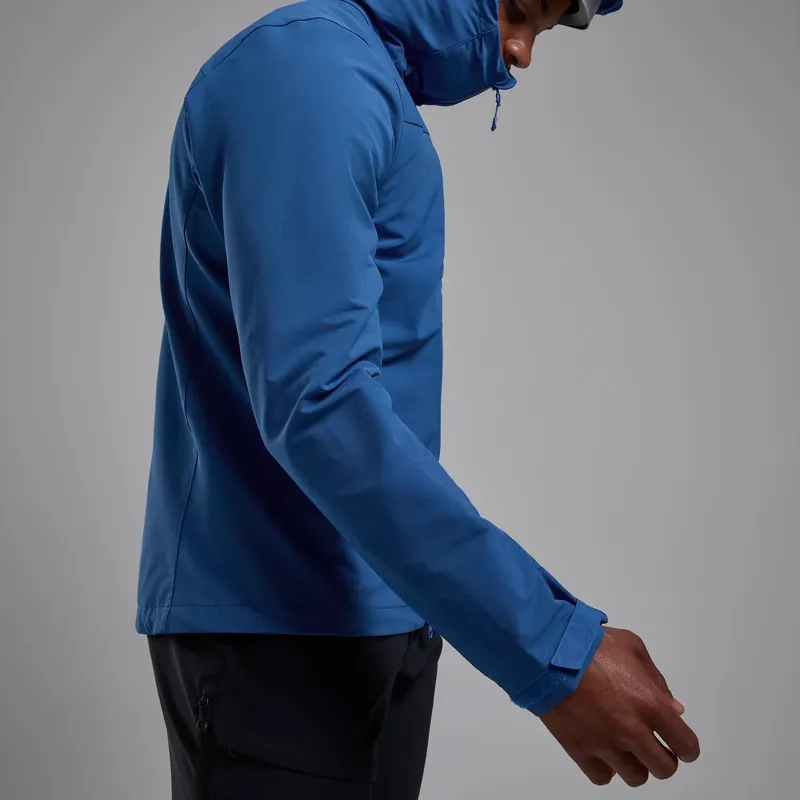 Montane Men's Tenacity XT Hooded Softshell Jacket in Neptune Blue-4