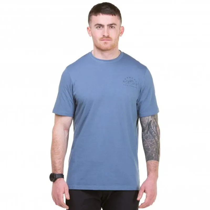 Mountain Equipment Men's Ekur Short Sleeve T-Shirt in Bluefin-1