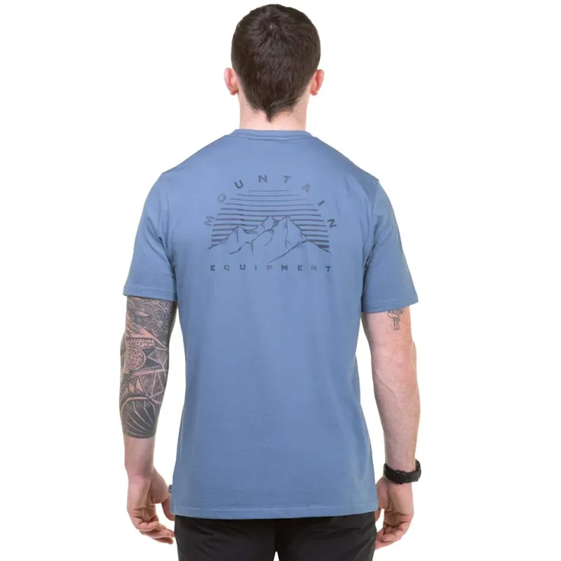 Mountain Equipment Men's Ekur Short Sleeve T-Shirt in Bluefin-2