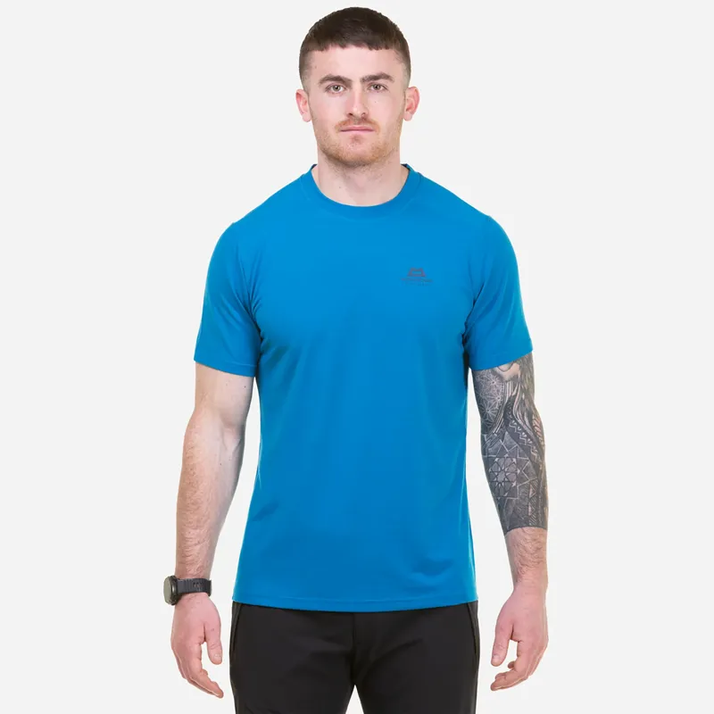 Mountain Equipment Men's Headpoint Short Sleeve T-Shirt in Mykonos Blue-1