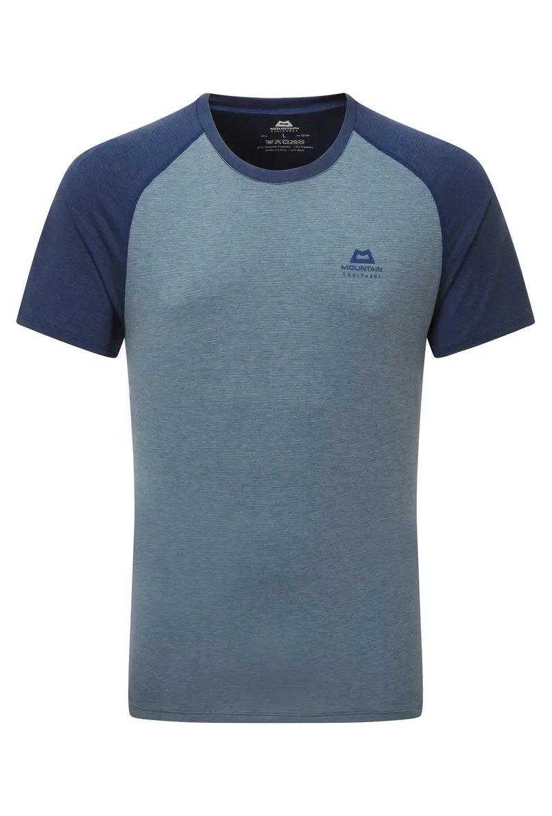 Mountain Equipment Men's Nava Crew Short Sleeve T-Shirt in Bluefin/Dusk