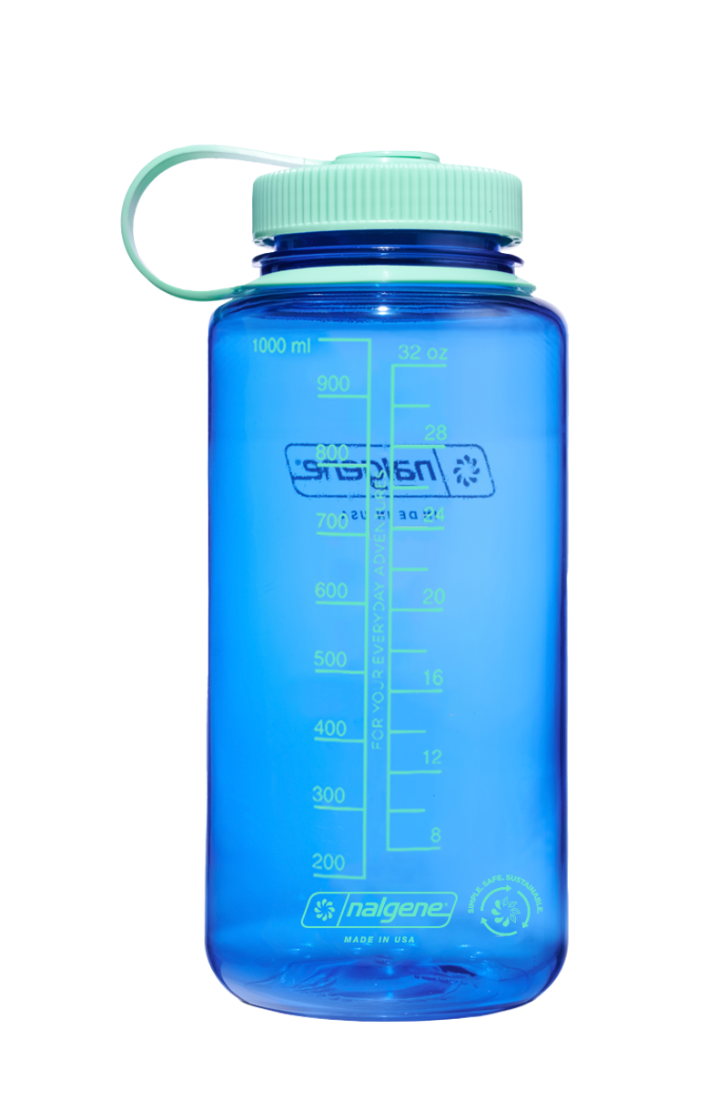 Nalgene 1 Litre Tritan Sustain Wide Mouth Bottle in Cornflower Blue-1