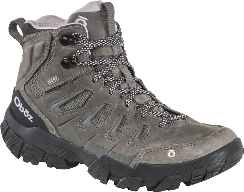 Oboz Women's Sawtooth X Mid Waterproof Wide Boots in Charcoal-1