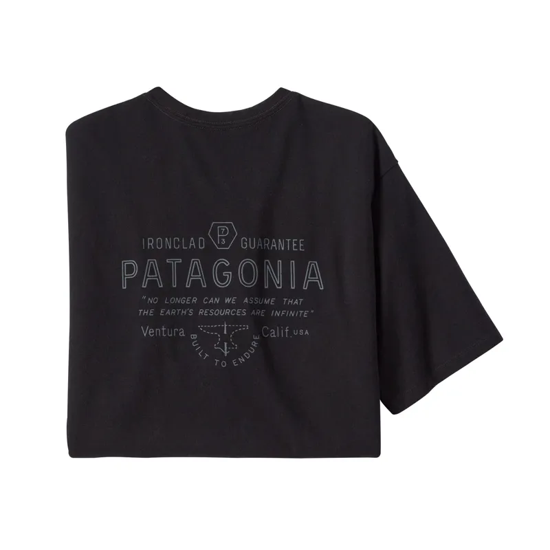 Patagonia Men's Forge Mark Responsibili-Tee in Black