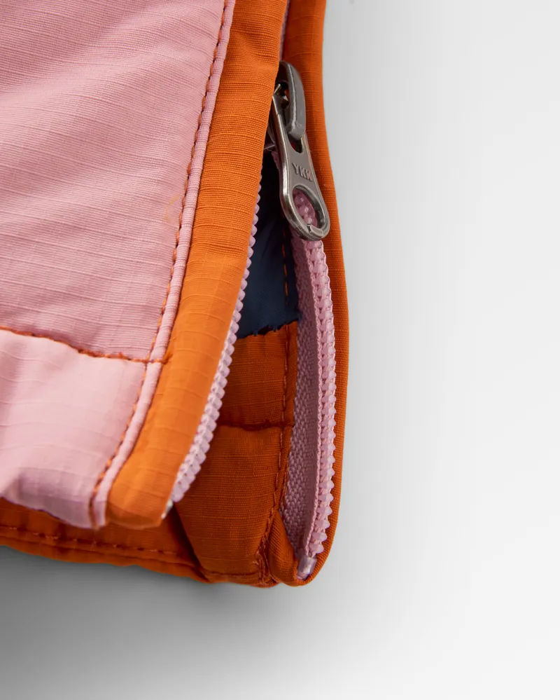 Passenger Women's Ocean 2.0 Recycled Insulated 1/2 Zip Jacket in Dark Denim/Sunset Orange-7