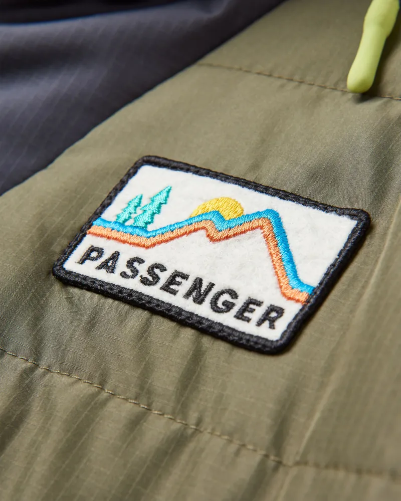 Passenger Women's Ocean Recycled Insulated 1/2 Zip Jacket in Dusty Olive-1