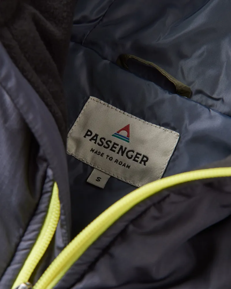 Passenger Women's Ocean Recycled Insulated 1/2 Zip Jacket in Dusty Olive-3