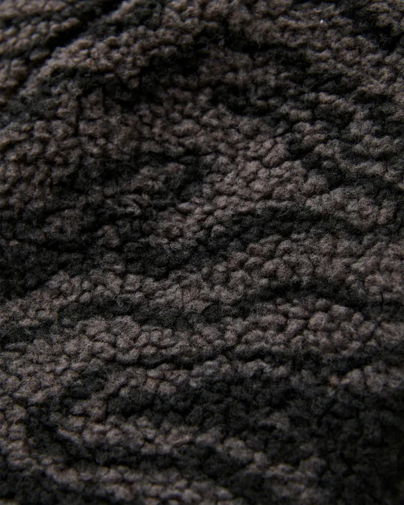 Passenger Men's Offroad Sherpa 1/2 Zip Fleece in Strata Swirl Black-2