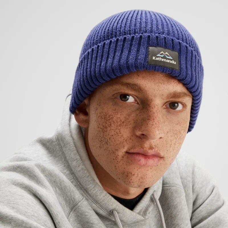 Kathmandu Badge Beanie in Horizon Line-4